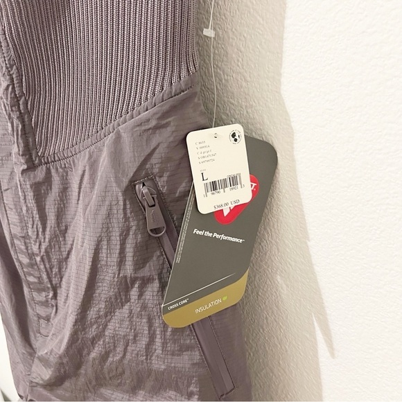 NWT FP Movement x Free People Lift Love Bibbs Timberwolf Gray Snow Large L - Picture 7 of 12